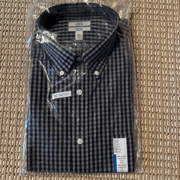 New Croft & Barrow Men's Long Sleeves Button-Down Collar Shirt - Picture 1 of 4